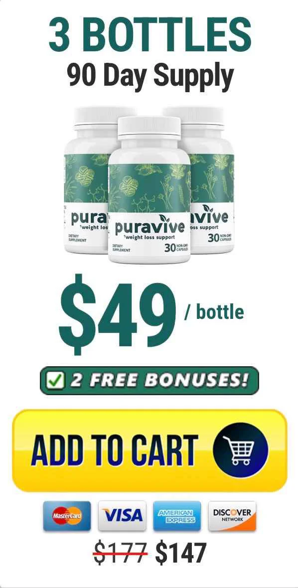 Puravive 3 bottles